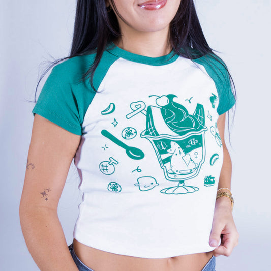 Melon Soda Baby Tee Shirt